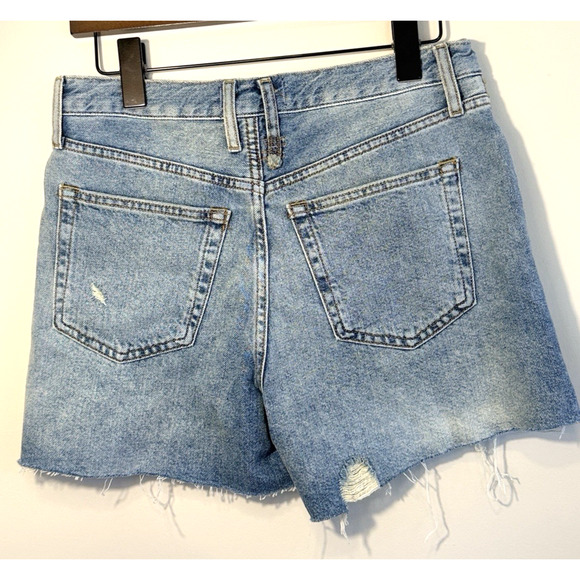 We The Free/Free People Size 26 Denim Shorts Loose Cannon Button Fly NWT - Picture 2 of 10